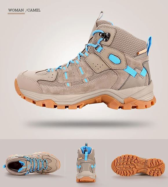 Giày leo núi nữ cổ cao Humtto Hiking Shoes 290015B-3