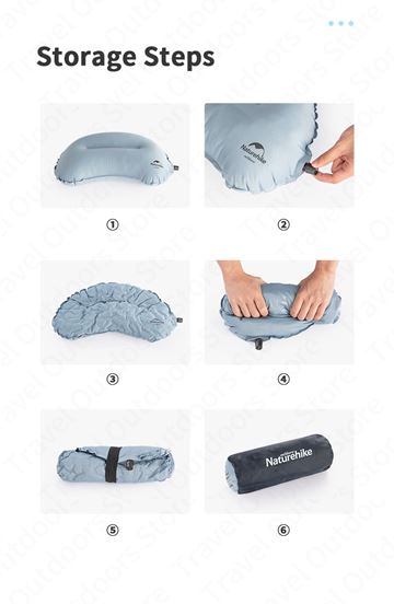 Gối bơm hơi Naturehike Sponge Pillow NH20ZT006