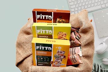 Hộp 6 thanh năng lượng gạo lứt vị dừa FITTO Coconut Bar - 9844