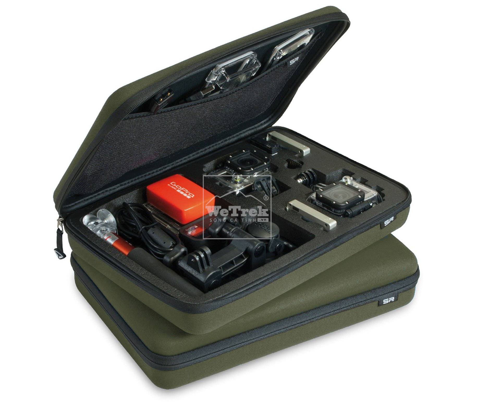 Hộp đựng máy quay GoPro SP POV Case 3.0 Large Olive - 6391