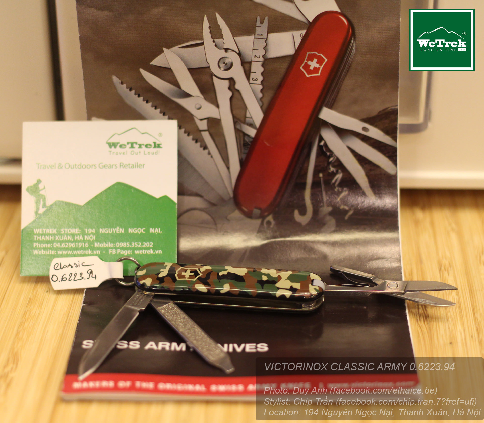 Dao đa năng VICTORINOX CLASSIC ARMY 0.6223.94