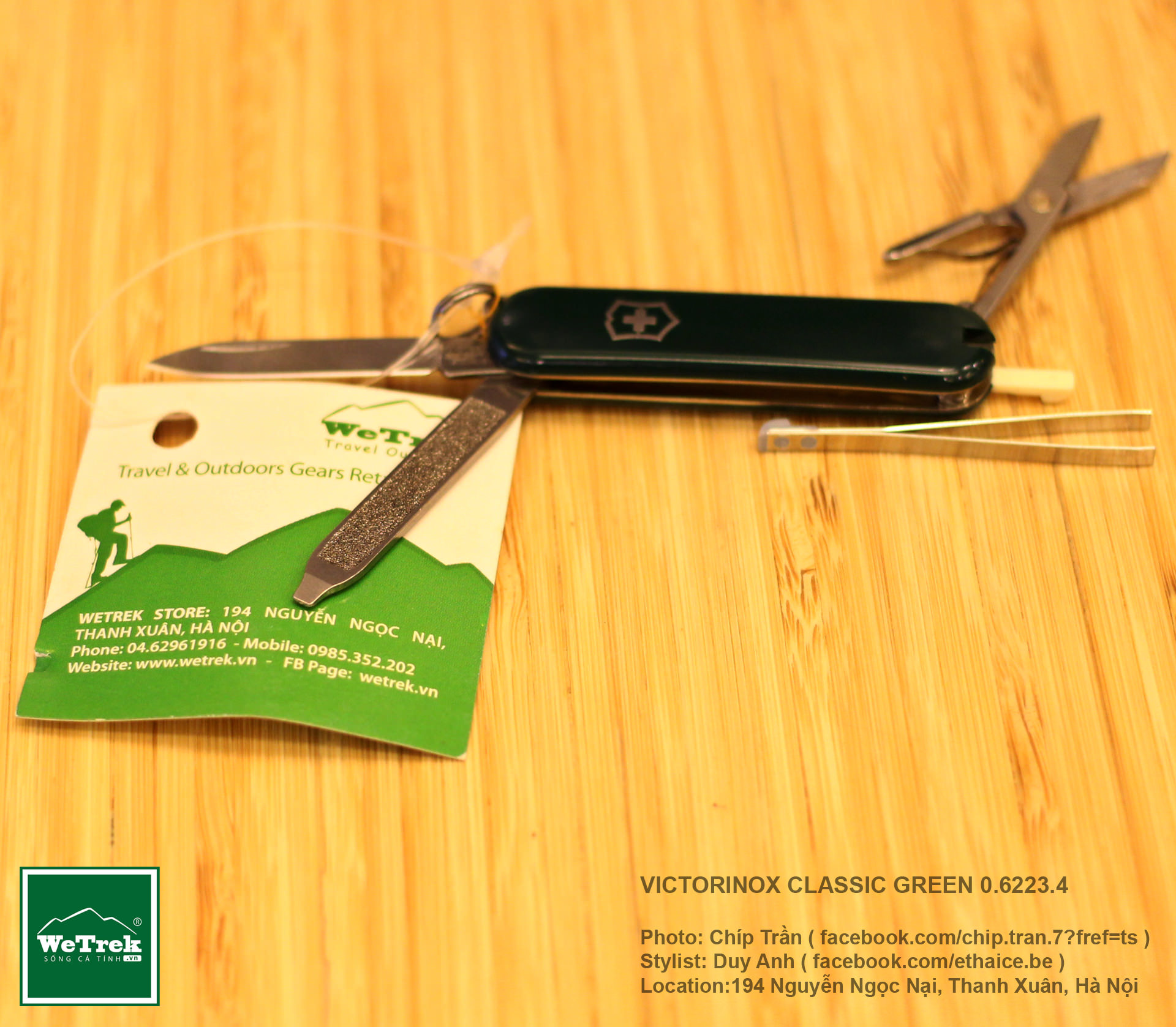 Dao đa năng VICTORINOX Classic Green 0.6223.4
