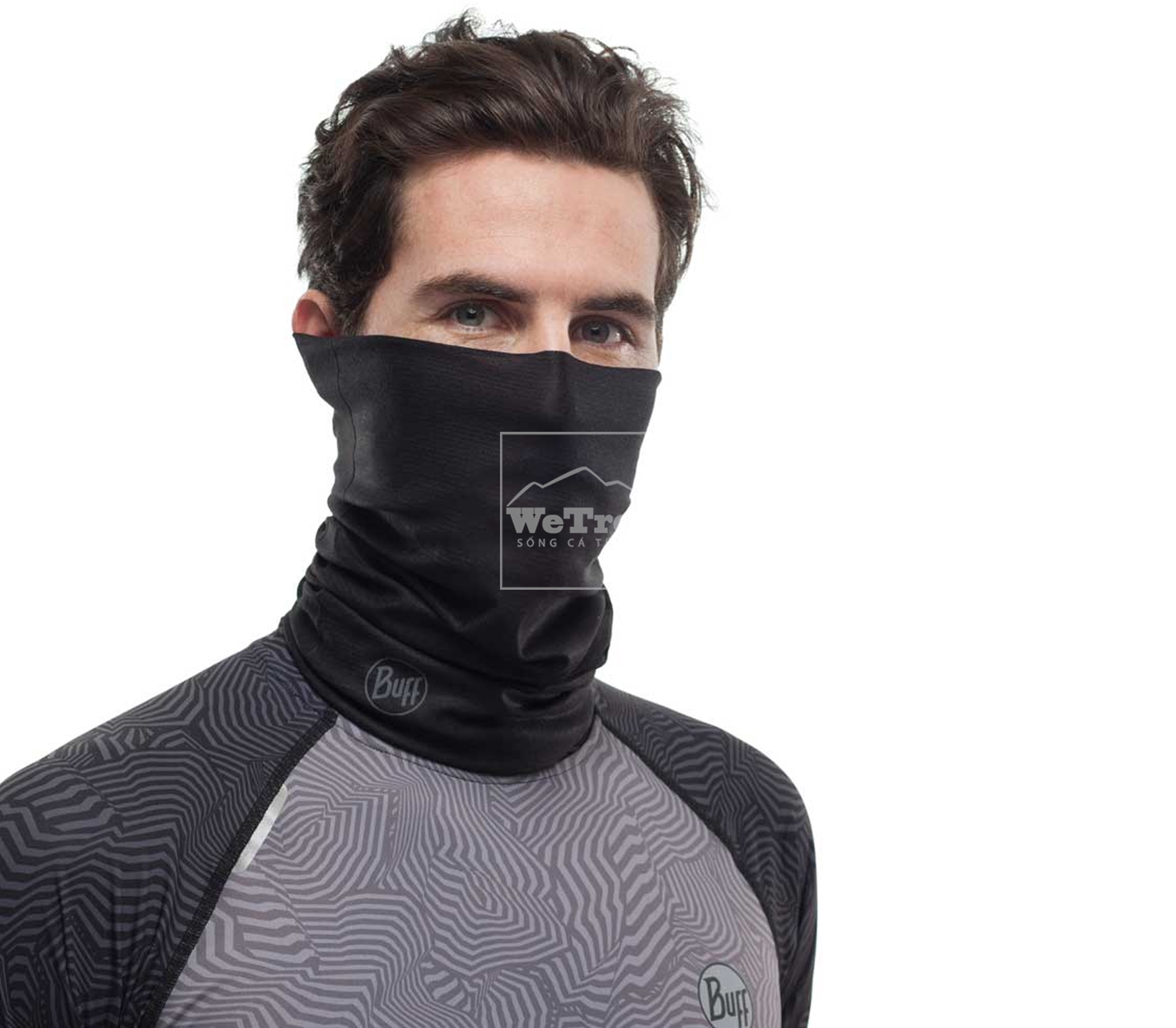 Khăn đa năng Buff Coolnet UV+ Solid Black - 9498