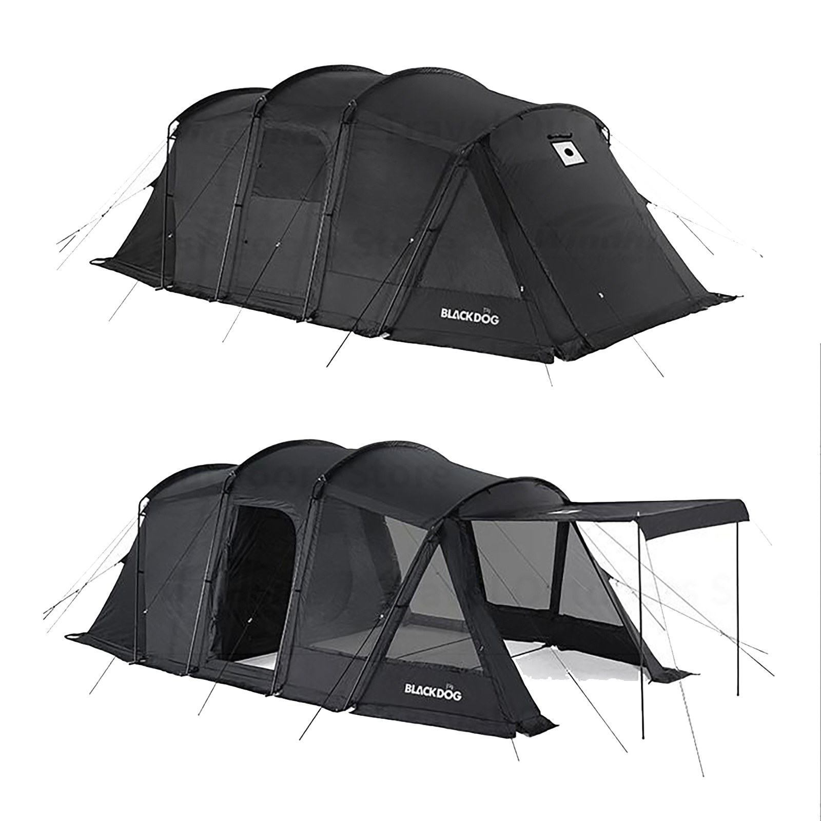 Lều 2 phòng 4 người Blackdog Big Tunnel Tent BD-ZP006