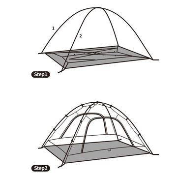 Lều cắm trại 2 người Naturehike 210T Fabric P Series Classic Tent NH18Z022-P