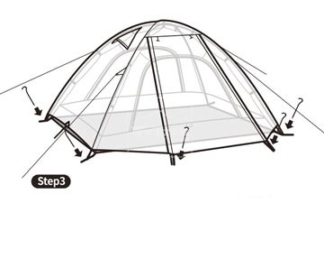 Lều cắm trại 2 người Naturehike 210T Fabric P Series Classic Tent NH18Z022-P