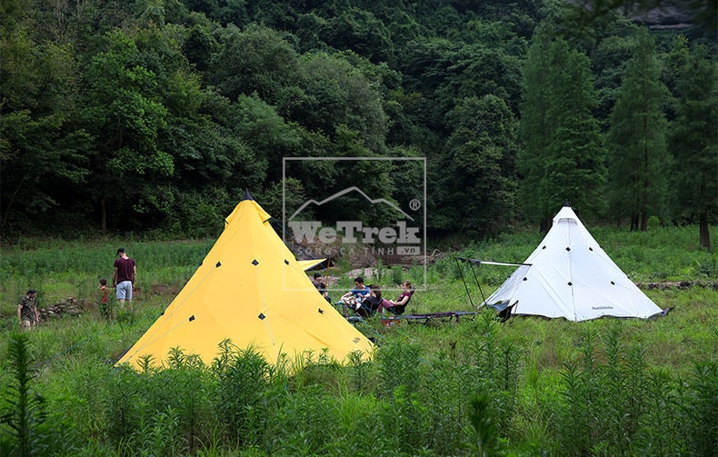 Lều cắm trại 4 người Naturehike Foldable Waterproof Double Layer Pyramid Tent NH17T200-M