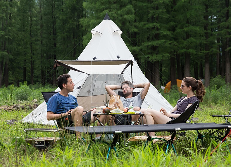 Lều cắm trại 4 người Naturehike Foldable Waterproof Double Layer Pyramid Tent NH17T200-M