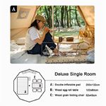 Lều glamping 4 người Naturehike Profound Pyramid NH20ZP002