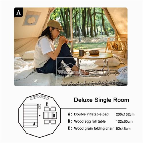 Lều glamping 4 người Naturehike Profound Pyramid NH20ZP002