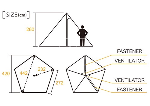 Lều cắm trại 4-6 người Mark Circus ST