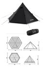 Lều cắm trại 3 người Blackdog Pyramid Tent BD-ZP003
