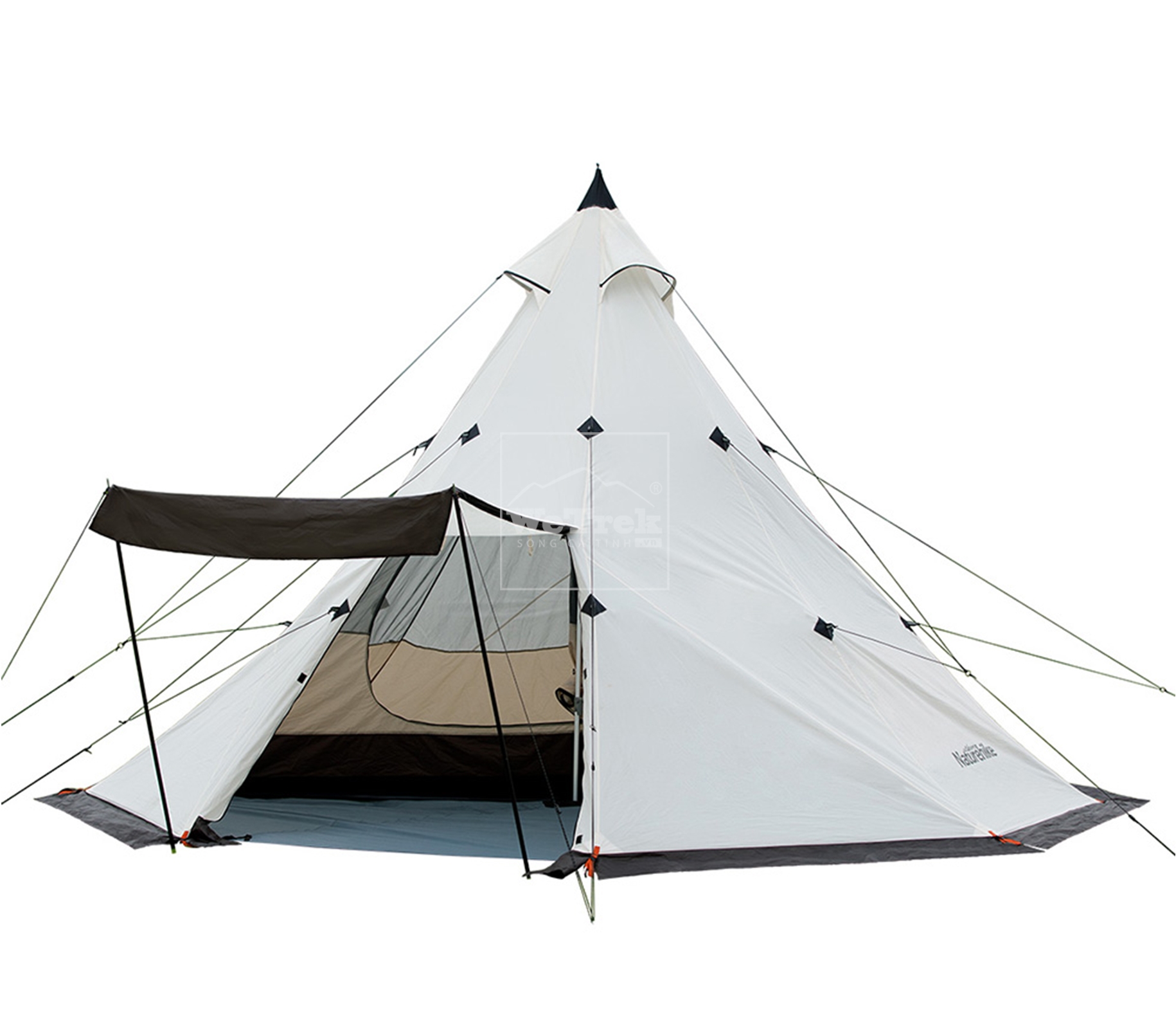 Lều cắm trại 4 người Naturehike Foldable Waterproof Double Layer Pyramid Tent NH17T200-M