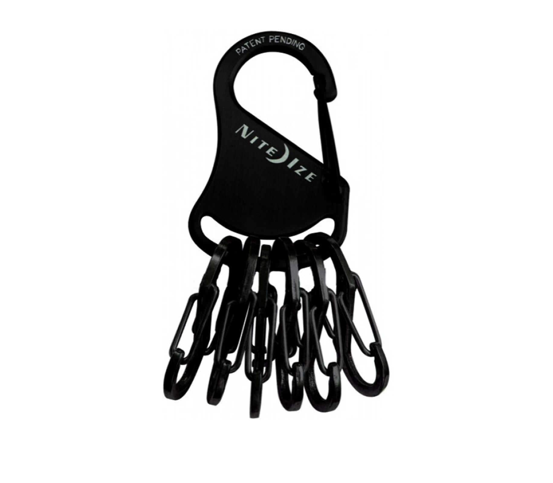 Móc chìa khoá NITE IZE S-Biner KeyRack Steel KRS-03-01 - Đen 5156