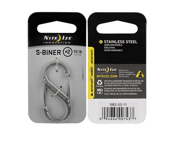 Móc khóa NITE IZE S-Biner S2 LSB2-11-R3 - Bạc 5176