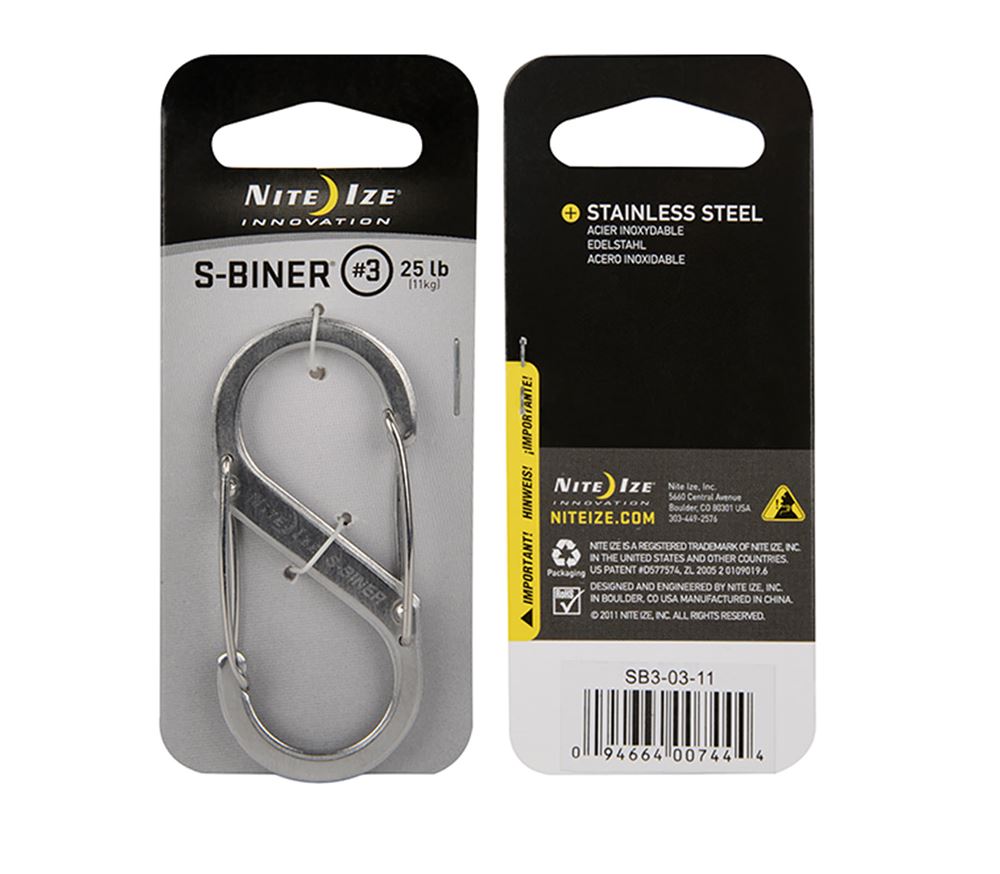 Móc khóa NITE IZE S-Biner S3 SB3-03-11 - Bạc 5178