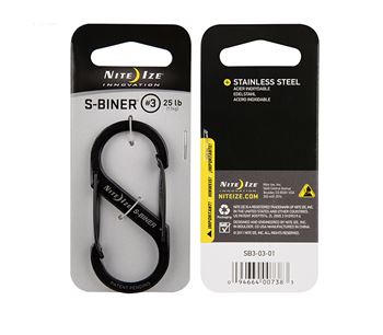 Móc khóa NITE IZE S-Biner S3 SB3-03-01 - Đen 5177