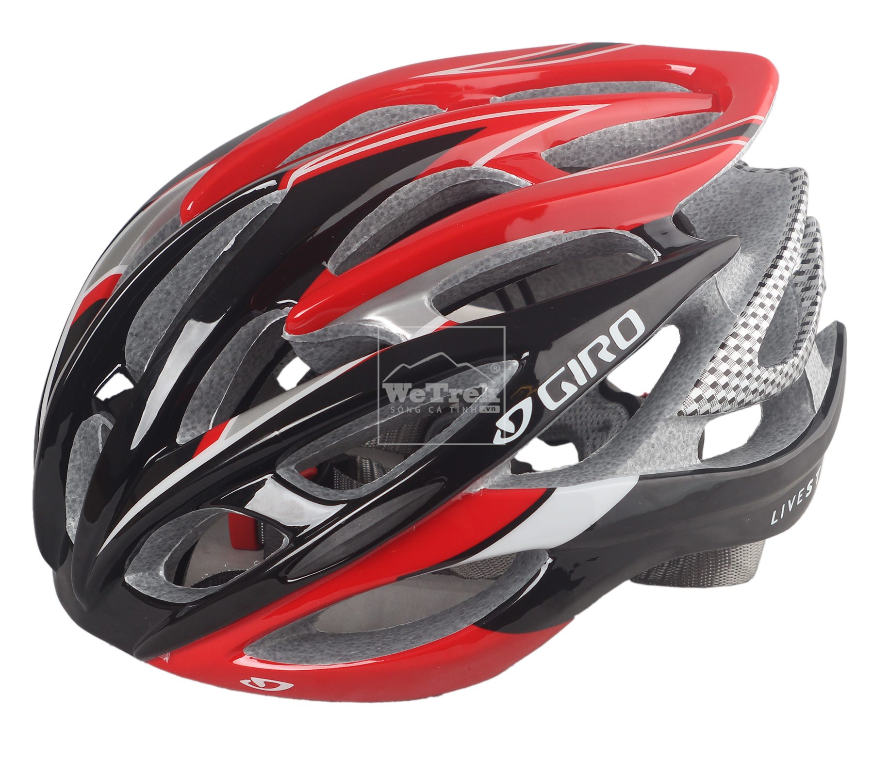 Mũ bảo hiểm xe đạp GIRO LIVESTRONG - Đỏ đen 5092