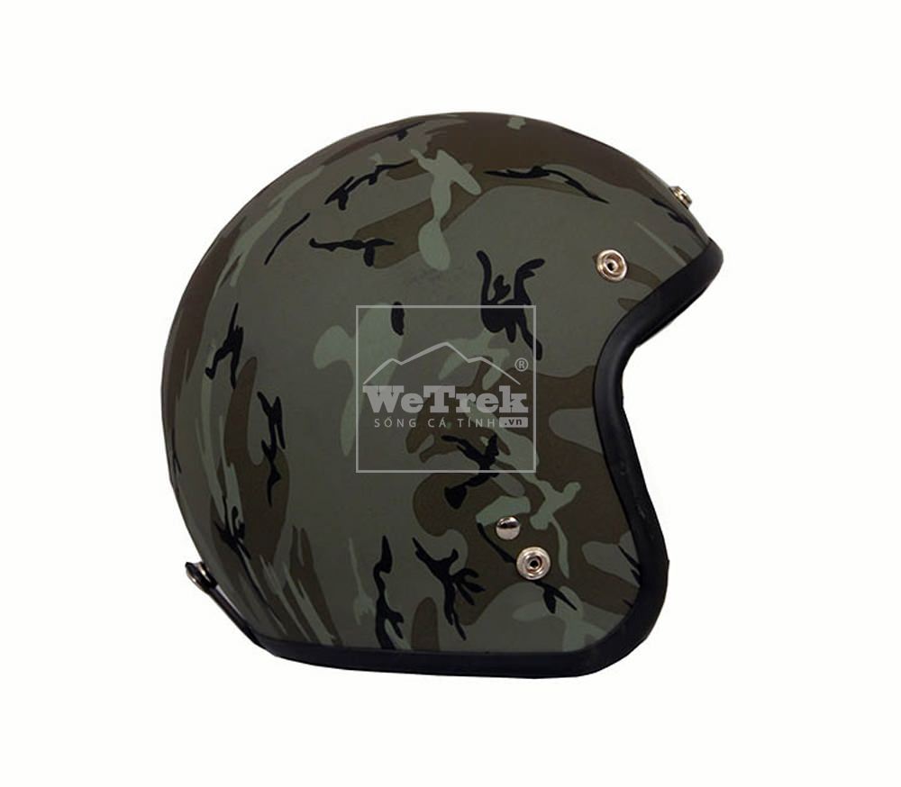 Mũ bảo hiểm xe máy 3/4 Dammtrax D21 - Camo