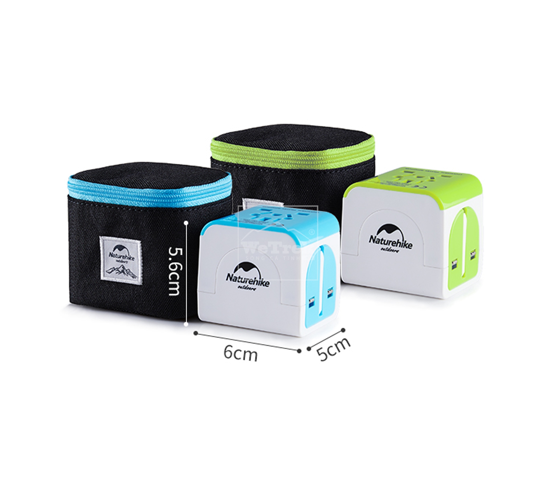 Ổ cắm dã ngoại đa năng USB Naturehike Travel Power Adapter NH18P001-J - 9652