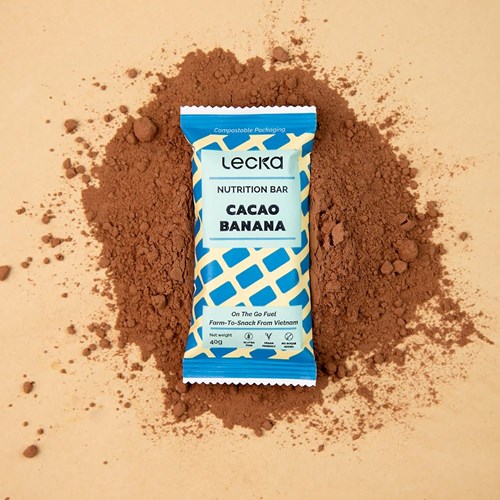 Thanh năng lượng vị cacao chuối Lecka Cacao Banana