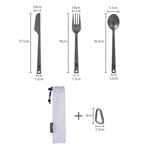 Bộ dụng cụ ăn titanium Naturehike Lightweight Portable Tableware NH19T011-D - 9666