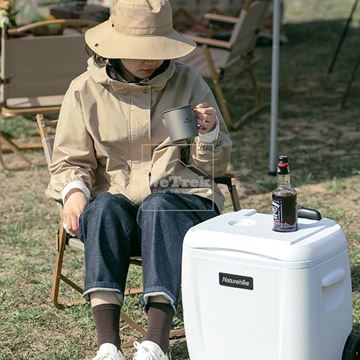 Thùng giữ nhiệt tay kéo 28L Naturehike trắng Ice Chest cooler portable NH20SJ021 - 9657