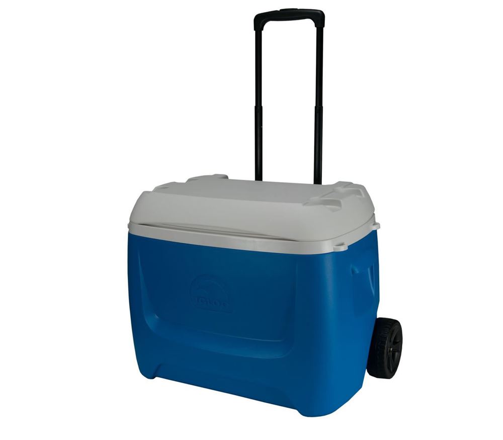 Thùng Đá Có Bánh Xe Kéo IGLOO Island Breeze Roller 57L - Xanh Lam-4036
