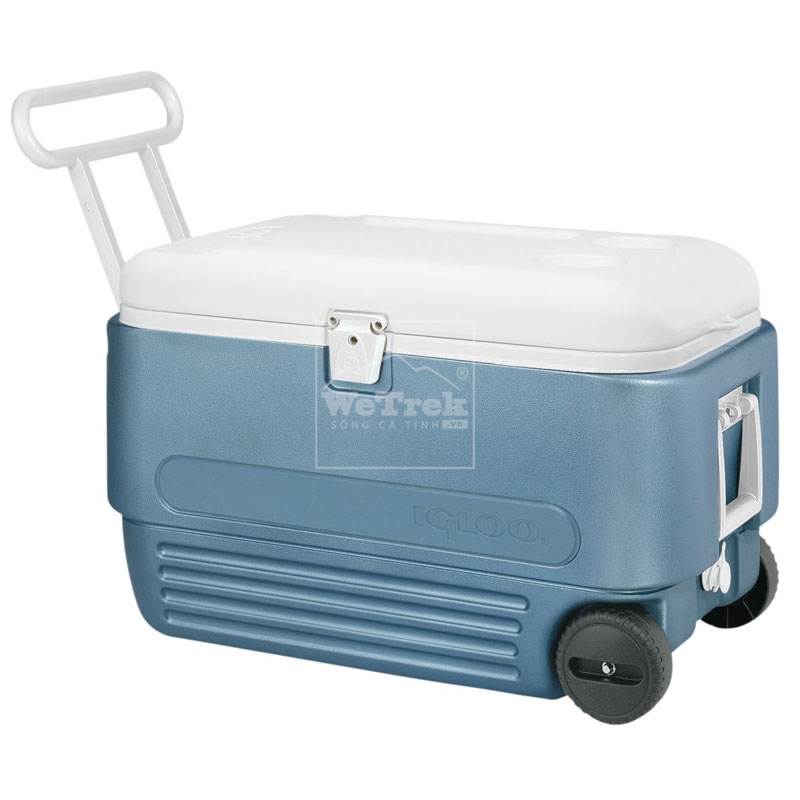 Thùng đá giữ lạnh 5 ngày có bánh xe kéo IGLOO MAXCOLD 57L - Xanh lam 9733