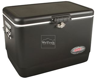 Thùng đá giữ nhiệt thép không gỉ 51L Coleman 54Qt Matte Black Belted Cooler 3000001857 - 7585