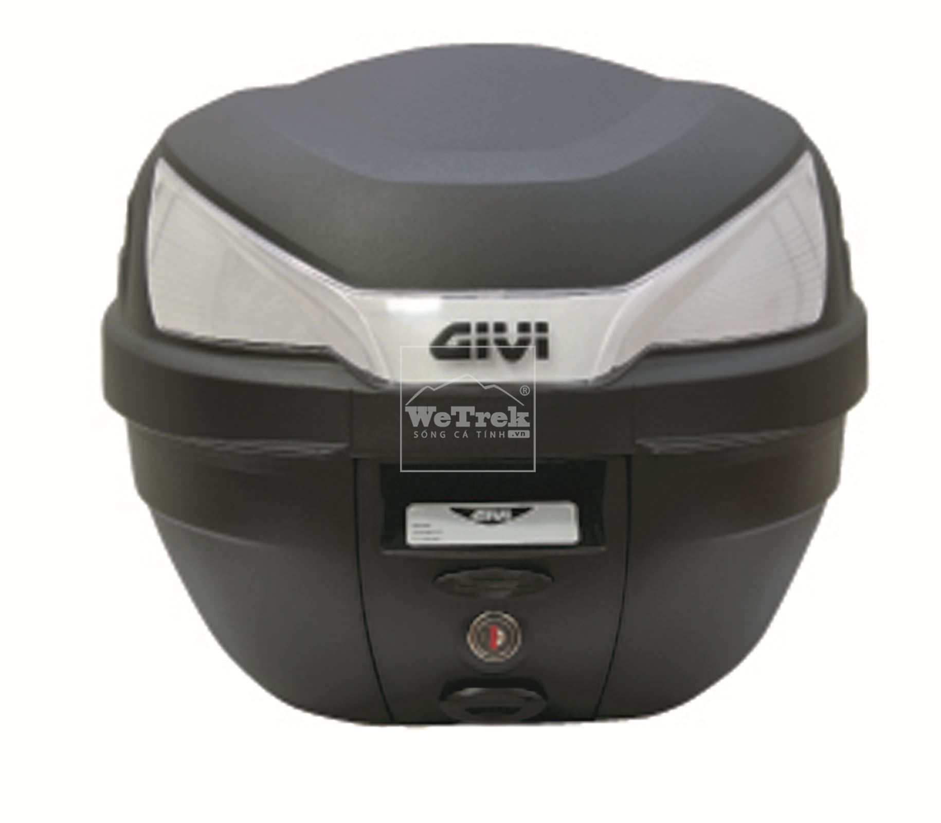 Thùng sau xe máy GIVI B27NT Clack - Bạc