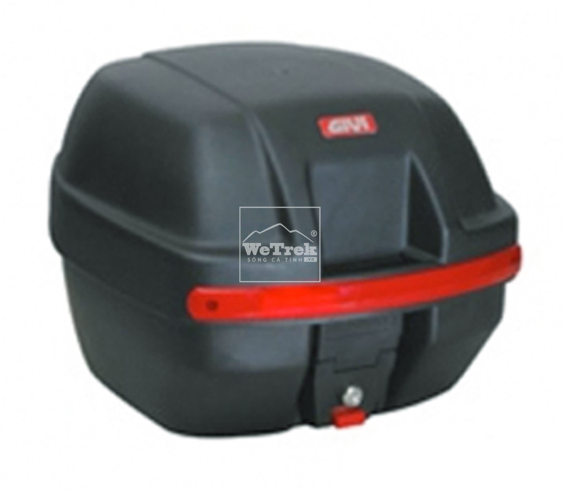 Thùng sau xe máy GIVI E19N Rocky - Đen