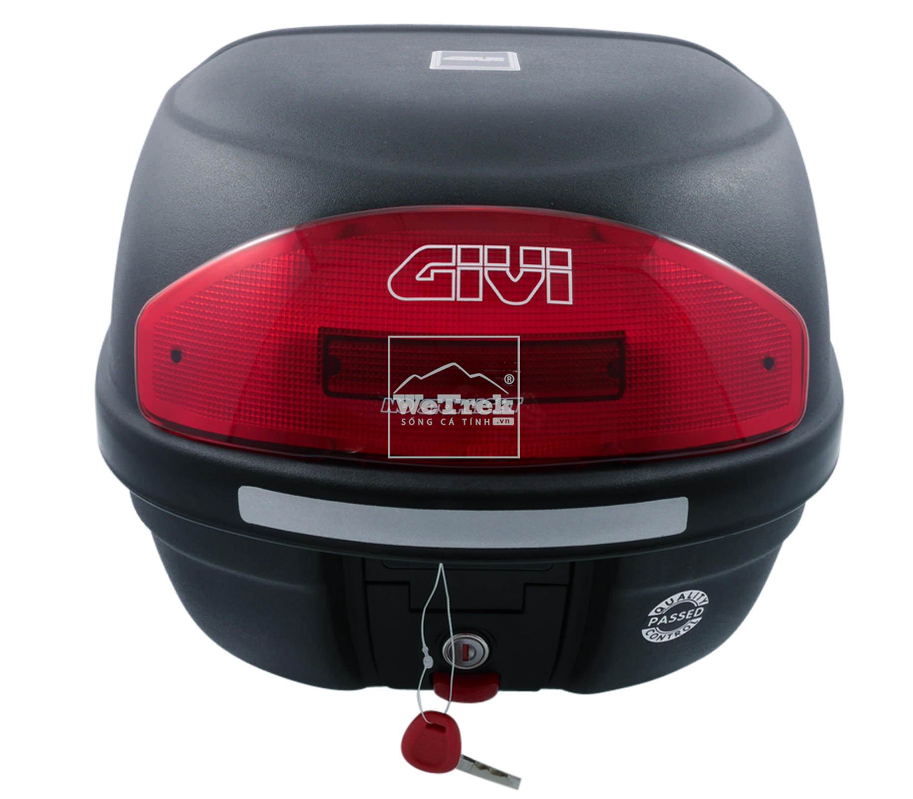 Thùng sau xe máy GIVI E26NC Micro Reflector - Đen
