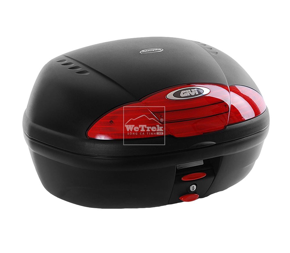 Thùng sau xe máy GIVI E450N-S Simply II có đèn - Đen