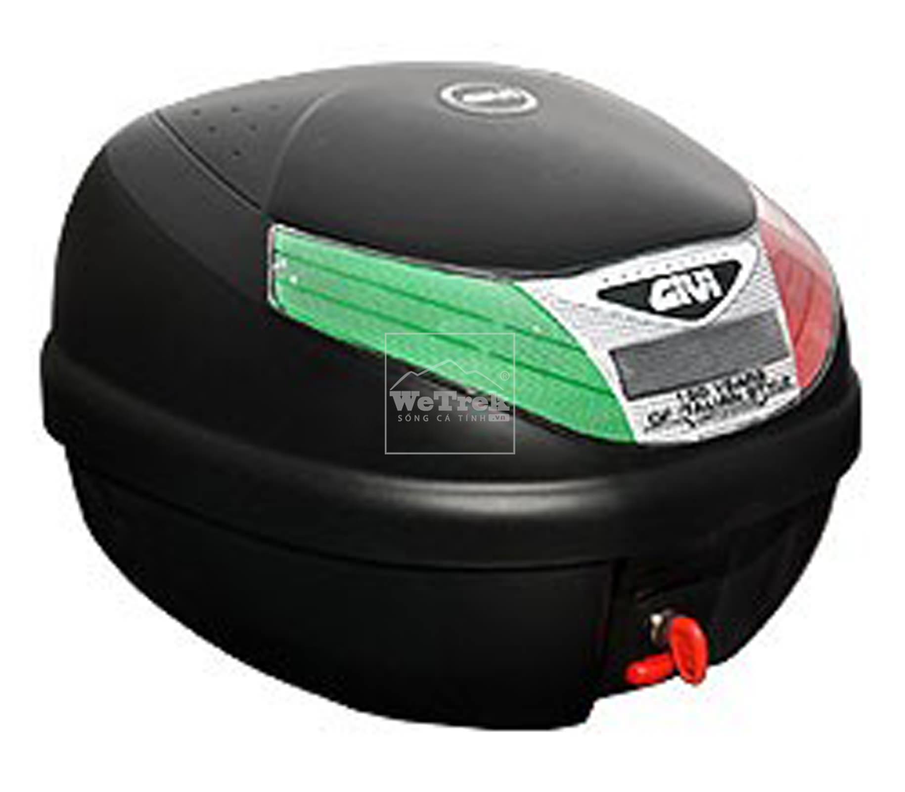 Thùng sau xe máy GIVI E260N-99C Micro II Italian Style - Đen
