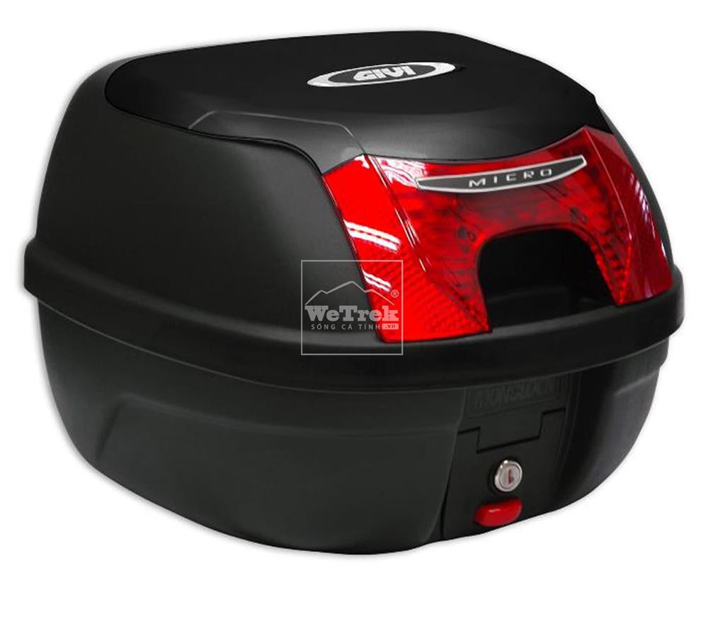 Thùng sau xe máy GIVI E26NX Micro - Đen
