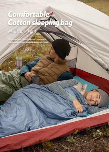 Túi ngủ siêu nhẹ Naturehike Cotton Sleeping Bag LW180 NH21MSD09