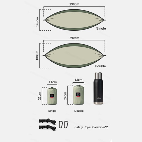 Võng dã ngoại siêu nhẹ Naturehike Ultralight Swing Hammock NH21DC011