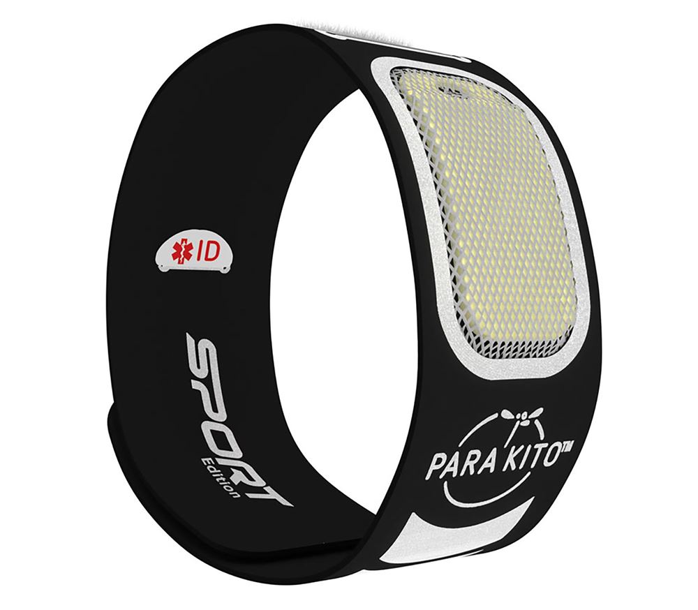 Vòng đeo tay chống muỗi thể thao PARAKITO Black Sport Band - 8027 Đen