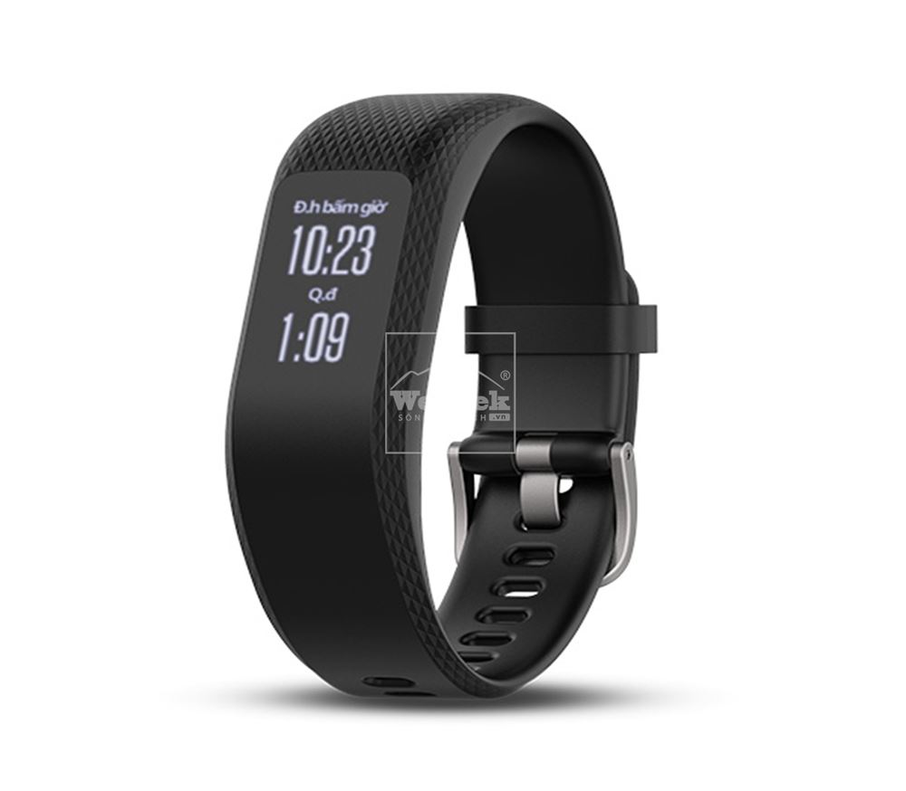 Vòng đeo tay theo dõi sức khỏe Garmin Vivosmart 3 Black L - 8713