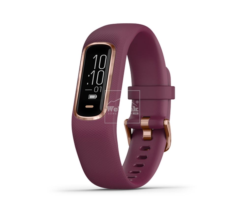 Vòng đeo tay theo dõi sức khỏe Garmin Vivosmart 4 Merlot/Rose Gold S/M - 8717