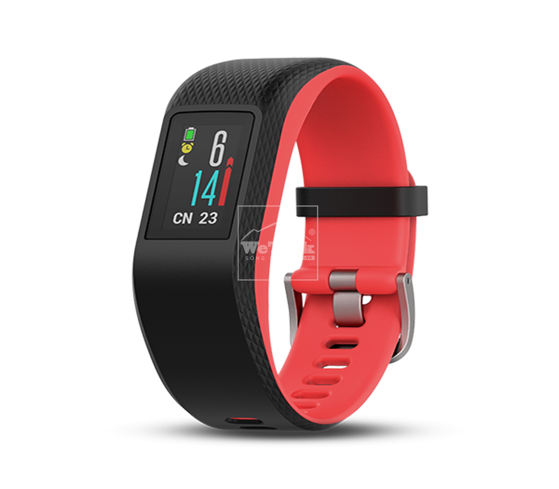 Vòng đeo tay theo dõi sức khỏe Garmin Vivosport Fuscia (Regular) - 8723