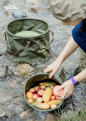 Xô gấp dã ngoại Naturehike Waterproof Foldable Bucket NH20SJ040