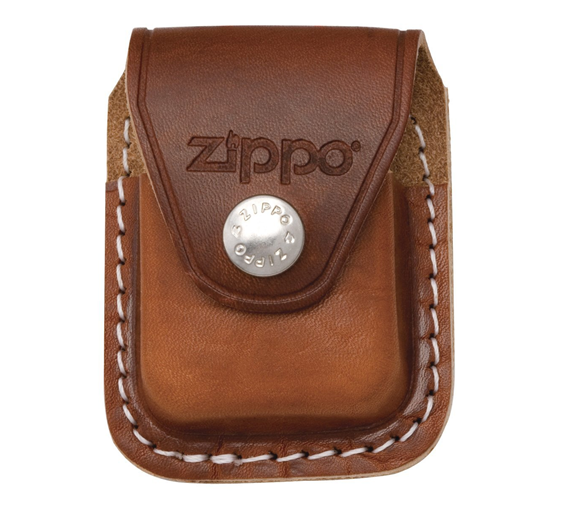 Bao da Zippo Leather Lighter Pouch with Belt Loop