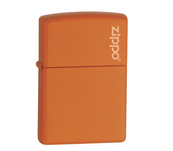 Bật lửa Zippo Orange Matte Lighter with Zippo logo