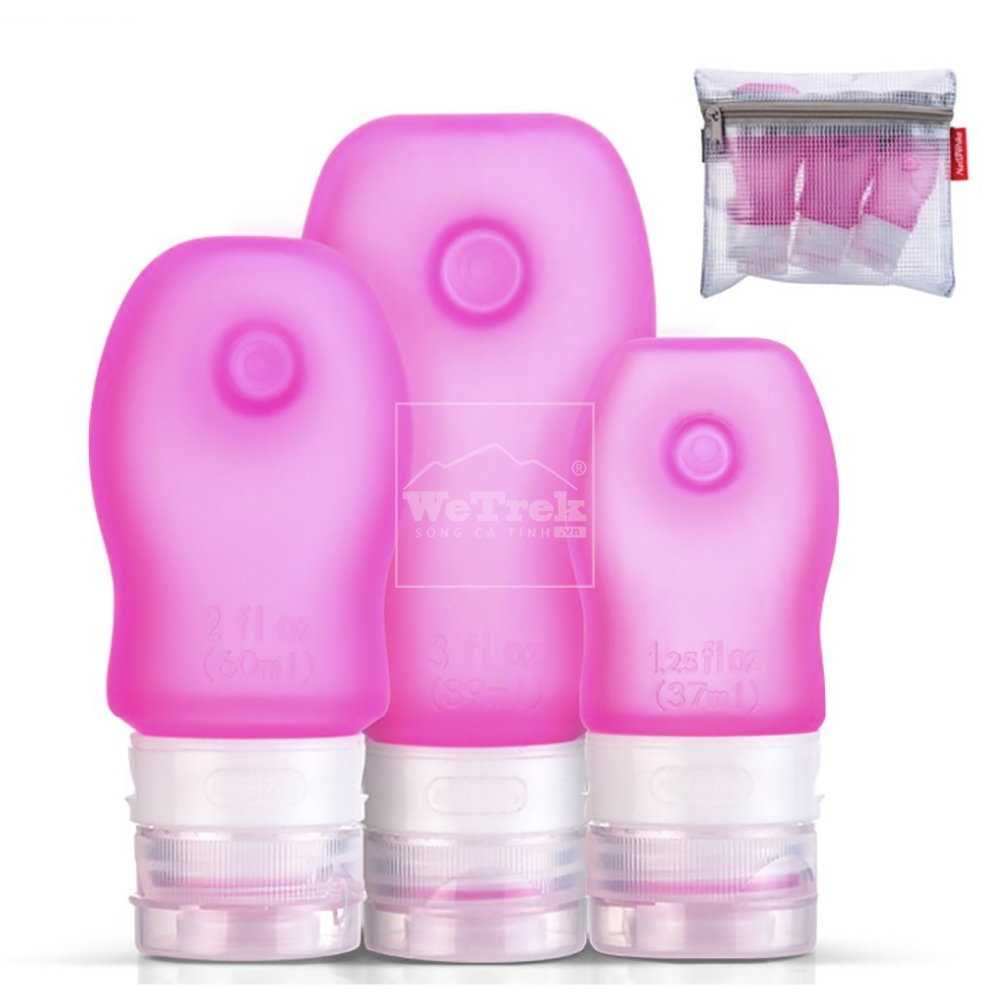 Set 3 lọ chiết mỹ phẩm du lịch Naturehike Silicone Travel Bottle NH15F010-Z - 9635