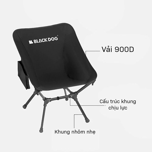Ghế Cắm Trại Gấp Gọn Blackdog Folding Camping Chair BD-YLY005
