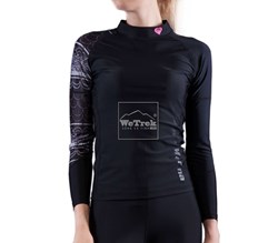 Áo bơi chống nắng nữ Illusion Womens Rashguard LS C-W17LS-BK - 7683