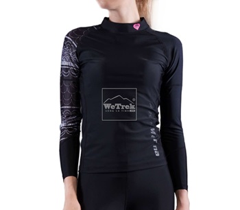 Áo bơi chống nắng nữ Illusion Womens Rashguard LS C-W17LS-BK - 7683