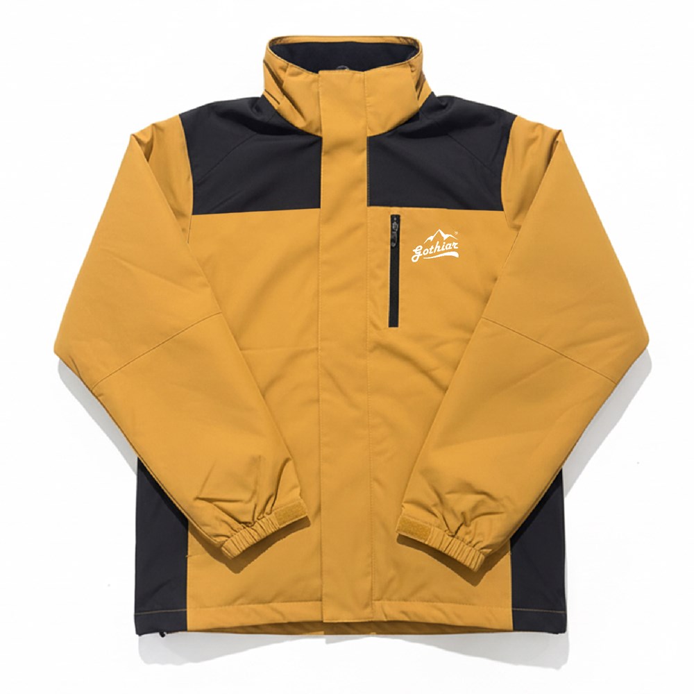 Áo khoác gió nam 2 lớp Gothiar Windproof Jacket Vàng nâu